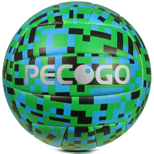 Volleyball Size 5 - Soft PU Leather Indoor/Outdoor Ball for Training & Games, Mosaic Design, Ideal for Beginners, Teens & Adults