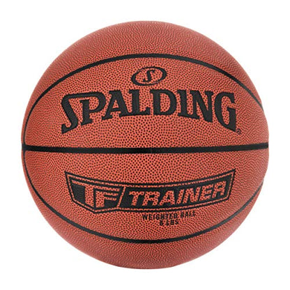 Spalding TF-Trainer Weighted Basketballs |Improve Dribbling & Passing Strength| Available in 3 or 6 Pound Weights - color: 6 Pound - Brown, size: Size 7 - 29.5"