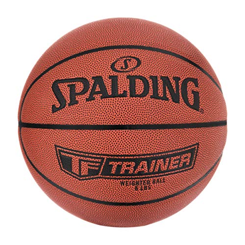 Spalding TF-Trainer Weighted Basketballs |Improve Dribbling & Passing Strength| Available in 3 or 6 Pound Weights - color: 6 Pound - Brown, size: Size 7 - 29.5"