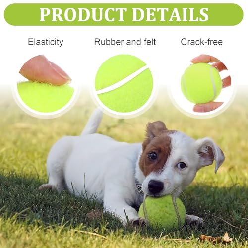 20Pcs Small Tennis Balls for Dogs, 2 Inch Colorful Mini Tennis Balls 5 Colors Pet Puppy Ball for All 2 Inch Dog Ball Launchers