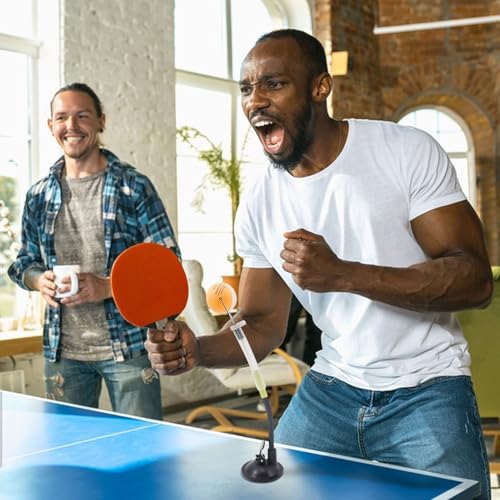 Pong Trainer Robot,Professional Pong Robot Machine - Sucker Type Fixed Rapid Rebound Clip, Stable Table Sucker Trainer, Table Tennis Equipment for Adults Training