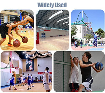 Basketball Hoop Returner Return Attachment Shot - Black Rotatable Rebounder Shooting Trainer and Guard Net Set for Outdoor Indoor Practice