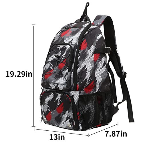 Sports Baseball&Softball Bat Bag For Youth｜Adults, Baseball Equipment Backpack Bag with Shoe Compartment,Fence Hook,Holds Bat, Helmet, Glove - color: Multicolor