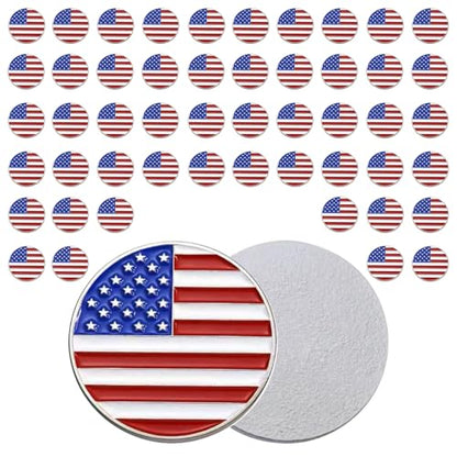 50 Pcs Golf Ball Markers, Markers Assorted Patterns Value Gift Set Mark Golf Divot Tool Accessories for Men Weman Golfers
