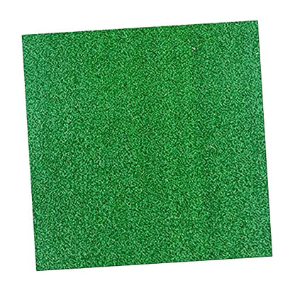 SM SunniMix Golf Hitting Mat Portable Residential Practice Grass Mat Beginner Swing Detection Mat Golfer for Indoor & Outdoor - 30x30cm