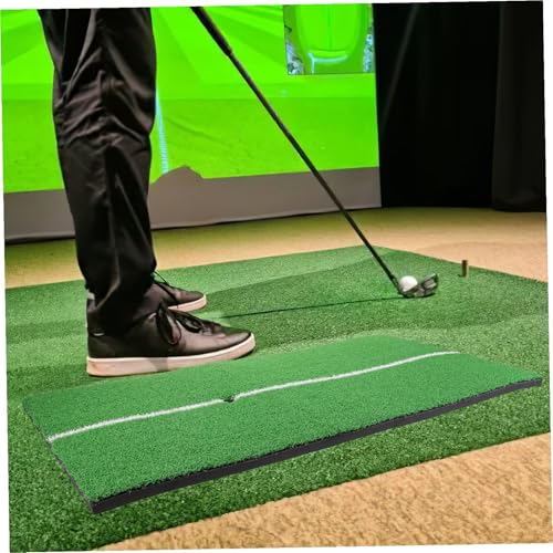 SUPVOX Indoor Golf Practice Mat Thick Gold Pad Cushion for Swinging Training Floor Protection Hitting Mat for Home Office Use Indoor Golf Swing Pad Without Tee