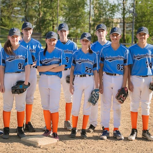 Haysandy 24 Pairs Soccer Socks Youth Football Softball Baseball Team Sock Bulk Unisex High Long Tube Sport Sock
