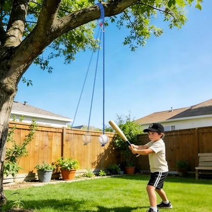 Portable Baseball Swing Trainer Suitable for Baseball and Softball Training, Supports Solo Batting Practice, Features Easy Setup, and Enables Fast, Efficient Training Sessions