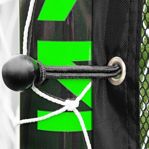 AKOZLIN Soccer Goal Target Net Soccer Shooting Training Aid with 7 Scoring Target Zones Soccer Field Nets Football Practice Training Equipment Accessory (Net Only)