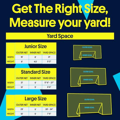 Open Goaaal 3-in-1 Soccer Training Rebounder - Soccer Goal for Volley, Passing, Training - Outdoor Sports, Backyard Games - size: Standard with Targets