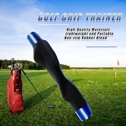 Golf Grip Trainer Right Handed Golf Club Grip Training Aid for Beginners & Pros, Grip Strength Trainer, Golf Swing Trainer Practice Grip Corrector