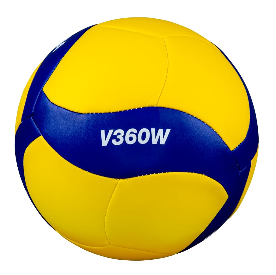 Mikasa Indoor Volleyball V360W Soft Material and for Practice (Blue/Yellow)