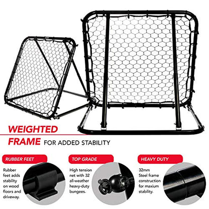 Franklin Sports Basketball Rebounder Adjustable Portable Pass Back Training Aid Multi Sport Baseball Softball Soccer