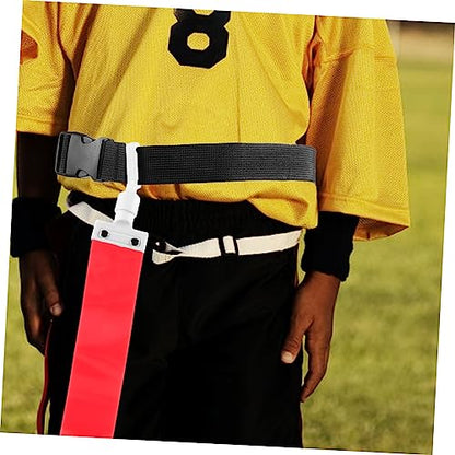 Pvc Adjustable Rugby Belt Rugby Waist Flags Blue Football Game Rugby Flag Ribbon