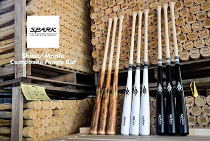 Spark Fungo Baseball & Softball Bat Training Wood Bat for Coaches [Made in Japan] - style: Fungo -Regular- 34"