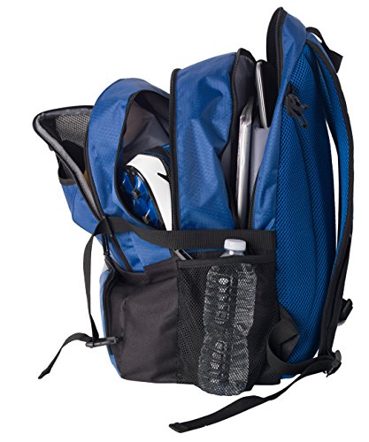 Athletico National Soccer Bag - Backpack for Soccer, Basketball & Football Includes Separate Cleat and Ball Holder - color: Blue