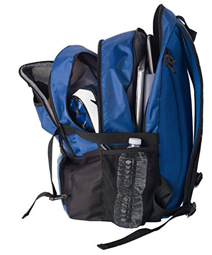 Athletico National Soccer Bag - Backpack for Soccer, Basketball & Football Includes Separate Cleat and Ball Holder - color: Blue