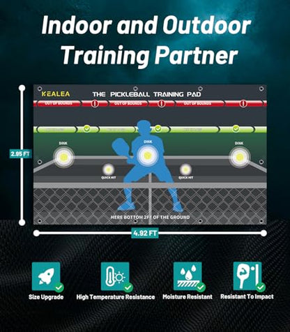 Pickleball Training Pad, Practice Pickleball Dink Skill and Training Aid Equipment for Indoor and Outdoor Training Court