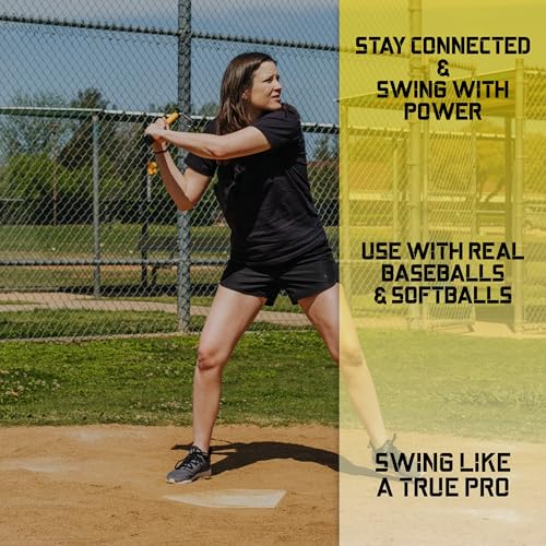 The Whip Bat 2.0 Baseball & Softball Hitting Trainer. Fix Casting, Dropped Hands, and Rythm Issues in Your Swing. Use Real Baseballs & Softballs with This Swing Corrector & Training Aid.
