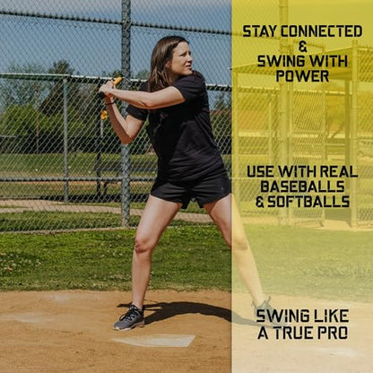The Whip Bat 2.0 Baseball & Softball Hitting Trainer. Fix Casting, Dropped Hands, and Rythm Issues in Your Swing. Use Real Baseballs & Softballs with This Swing Corrector & Training Aid.