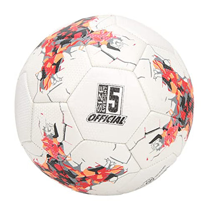 Soccer Balls Size 5 Explosion Proof Training Football Double Layer Kick with Concealed Air Nozzle and PU Cover for Lawn Sand Beach Game Training