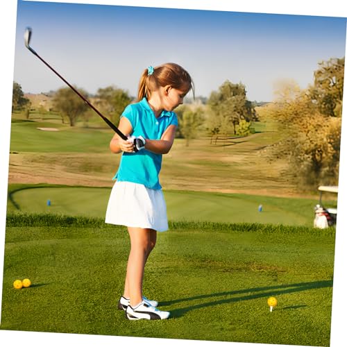 Garneck 24pcs Golf Practice Ball Practice Golf Color Ball Indoor Bulk Airflow Hollow Beginner Use Putting Trainer Training Plastic Yellow