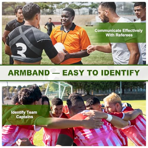 PATIKIL Soccer Captain Armband, Captain Arm Bands for Soccer Elastic Captain Arm Band Sports Captain Armbands for Youth Adult Football Team Training - color: Black