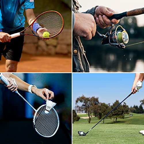 PATIKIL Racket Overgrip with Damping Ridges, PU Grip Tape Non-Slip Absorbent Camo Pattern for Tennis Badminton Fishing Rod