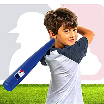 Franklin Sports MLB Kids Baseball Bat and Ball Set - Lightweight 30" Youth Plastic Bat - Multiple Colors