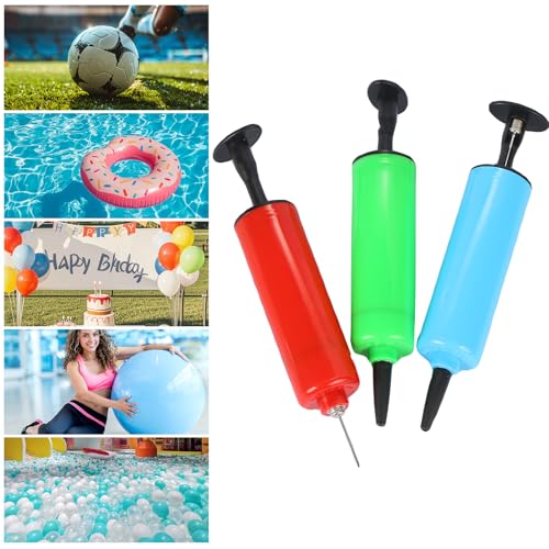 3 Pcs Hand Inflator Kits, XOOBIU Air Pump Ball Pump Sports Sphere Pumps with Needle, Nozzle, Perfect for Volleyball, Basketball, Football, Soccer, Water Polo, Inflatable Set