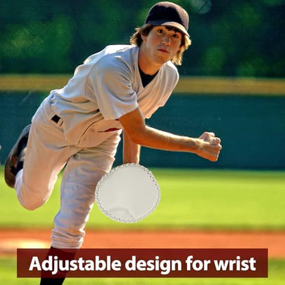 VioraWhite 2 Pack Pancake Baseball and Softball Training Glove - Flat & Soft Premium PVC Fielding Gear for Right-Hand Throw, Great Choice for Teens