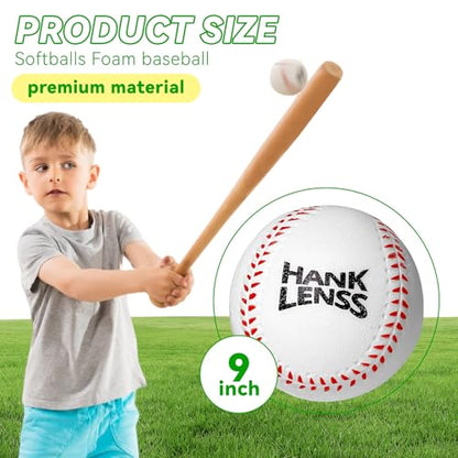 Soft Foam Baseballs for Kids - 12 Pack Practice Balls for Beginners - color: white