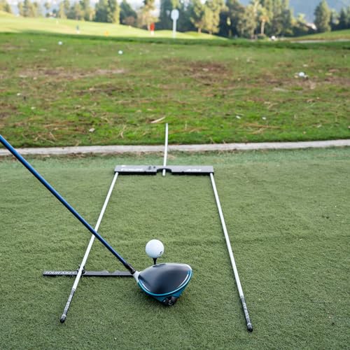Tour Aim + Alignment Stick Adapter — Perfect Your Aim, Alignment, Face Angle, and Ball Position. Use Real Golf Tees of Mats.