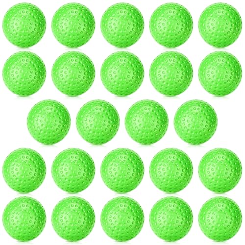 6/12/24 Pcs Plastic Baseballs for Kids, Neon Baseball Tballs for Backyard Game, Lightweight Plastic Practice Replacement Balls for Boys Girls Outdoor Yard Games Baseball Bat Sets - color: Green