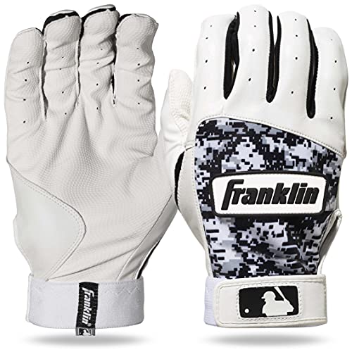 Franklin Sports MLB Batting Gloves - Digitek Camo Gloves - Premium Leather - Multiple Colors - Adult Sizes