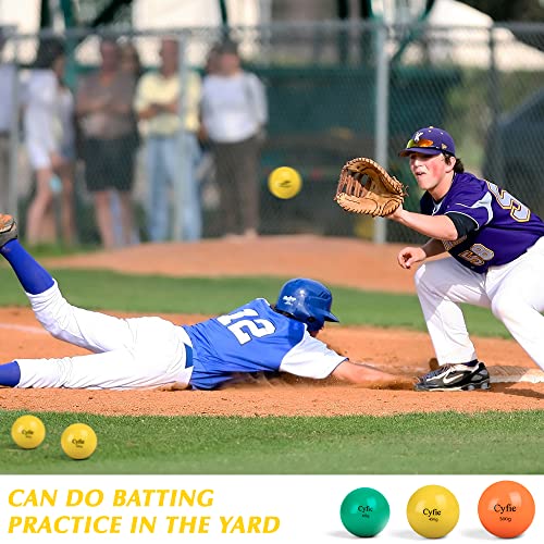 Cyfie Heavy Weighted Baseball/Softball for Hitting, Heavy Balls for Hitting, Batting Training, Pitching Practice and Throwing(6 Pack)