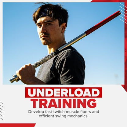ProVelocity Quick Stick - Baseball Swing Trainer, Increases Bat Speed, Improves Swing Mechanics (Underload Trainer)