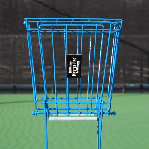 Oncourt Offcourt MasterPro 72-Ball Hopper - Tennis Ball Basket and Pick-Up | Holds 72 Balls | Easy Ball Pick-Up | No Tool Assembly | Adjustable Height | All Types of Tennis Balls | Easy-Grip Knobs