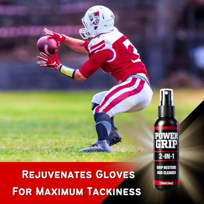 PowerGrip Multi-Sport Grip Restorer + Cleaner – for Basketball, Football, Soccer & Goalie Gloves, Golf Grips