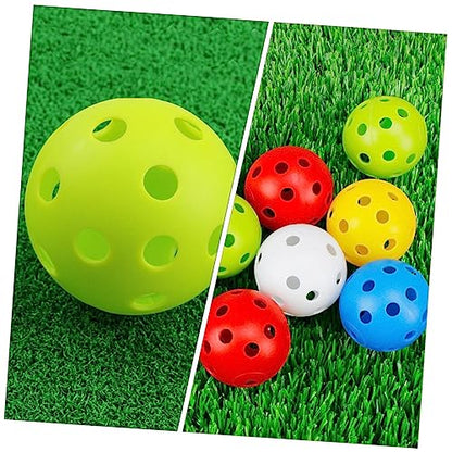 KOMBIUDA Golf for Golfing Training Golfing Hollow-Out Balls Golfing Training Balls Practice Balls Indoor Balls - color: Green