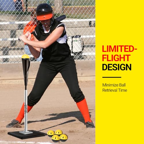 PLAYAPUT Pro Impact Limited-Flight Practice Baseballs - Ultra Durable Pop-Back Construction Design for Hitting,Batting,Pitching Training, 12 Pack Softball Training Balls for Coaches & Players