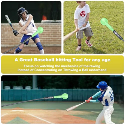 Baseball Hitting Trainer,Baseball Training Equipment, Baseball Batting Practice Equipment Baseball and Softball Hitting Stick - style: Baseball & Softball Swing Trainer