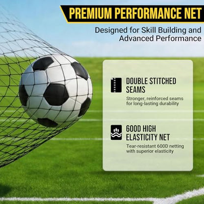 Barricade Backstop Net, 12x9 ft/ 16x10 ft/ 20x10 ft Ball Stop Netting with Carry Bag & Ground Stakes, Quick Setup, Portable, Perfect for Lacrosse, Baseball, Basketball, Soccer - size: 20x10 ft