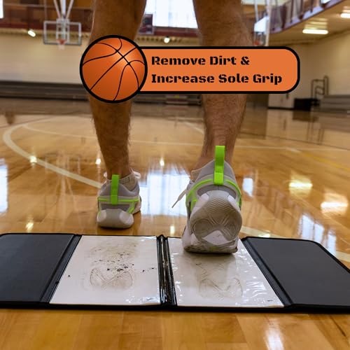Portable Basketball Sticky Mat for Basketball Shoes | 120 Traction Sheets | Non Slip Mat for Improved Traction On Sports Courts (Replacement Sheets) - size: Replacement Sheets