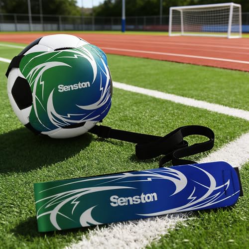 Senston Soccer/Volleyball Training Belt-Fits Ball Size 3, 4, and 5-Universal Training Belt for Youth & Adult Athletes, Flexible Length Design (Durable Nylon Material) - color: Green