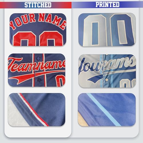Custom Baseball Jersey Personalized Stitched Family Team Name Number Shirts Uniforms for Women Men Youth Kids - color: Blue-02