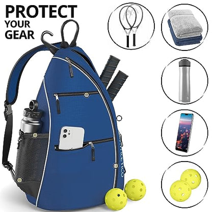 Athletico Sling Bag - Crossbody Backpack for Pickleball, Tennis, Racketball, and Travel for Men and Women