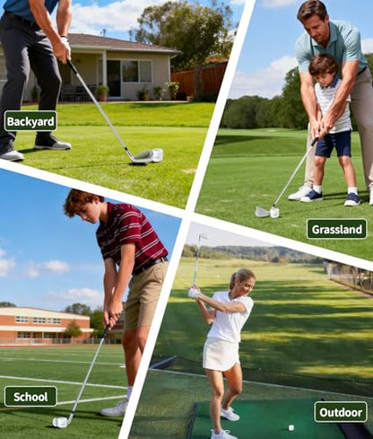PAHTTO Practice Golf Balls 12 Pack – Realistic Feel and Lightweight, Limited Flight Golf Training Balls for Full Swing & Backyard Training, Essential Golf Aid for Beginners & Beyond, Outdoor Use