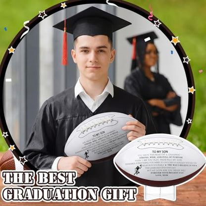 4 Pcs Autograph Football Soccer Gift Blank Signature Official Size Footballs Gifts with Acrylic Stand and Signature Pen Pump Two Tone Panels for Coach Gifts Anniversary Birthday - style: Champion