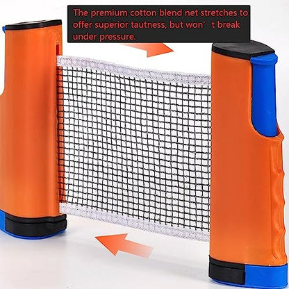 Retractable Table Tennis Net Replacement, Ping Pong Net and Post for Ball Shooters Multi-Ball Training or Serve Practice, Stretches 5.75 Ft - color: ligjt grey